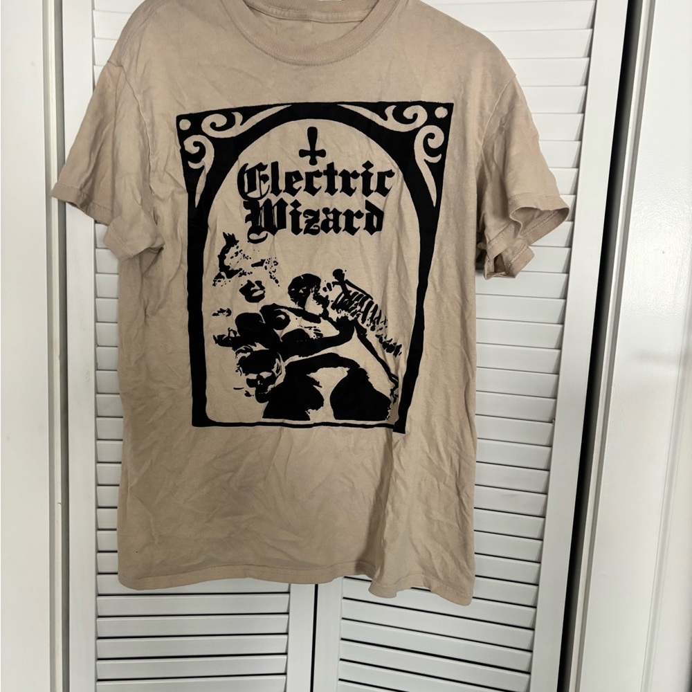 Electric Wizard Beige Graphic Tee